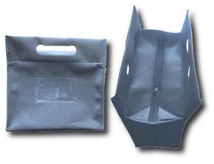 ECO GRAY ZIPPER HANDLE BAG (POG-HP) - PinPoint Optics store